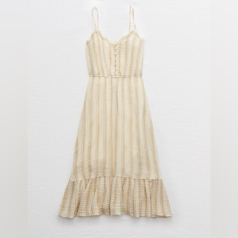 Aerie tiered midi dress